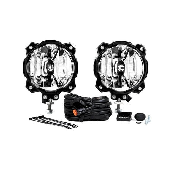 KC HiLiTES 6in. Pro6 Gravity LED Light 20w Single Mount SAE/ECE Driving Beam (Pair Pack System)