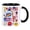 Black, variant on Patriotic 250th Anniversary of America Coffee Mug, 4th of July Memorial Day Festival Commemorative Cup, Stars and Stripes Flag Theme Novelty Teacup Gifts for Veteran Men Women
