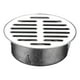 thumbnail image 1 of Cubierta de drenaje de piso de acero inoxidable | Acero inoxidable 304 de alta resistencia | Rejilla redonda antiobstrucción para jardín, patio y techo | Diseño de gran desplazamiento y antiolor, 1 of 2