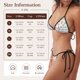 thumbnail image 5 of Fotbe Pastel Christmas Cookies Traje de Baño para Mujer de Dos Piezas – Bikini Sexy de Tirantes Tipo Halter con Diseño Triangular, 5 of 6