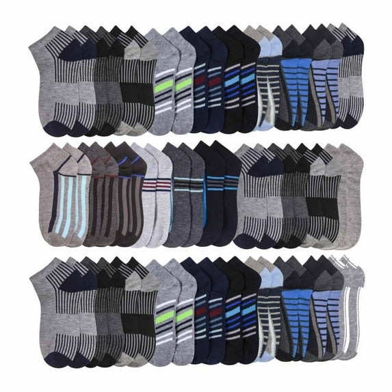 Moda West Mens No Show Low Cut Socks Ankle in Assorted Patterns Size 10-13