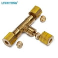 thumbnail image 2 of LTWFITTING 3/16" OD Compression Tee,Brass Compression Fitting(Pack of 5), 2 of 4