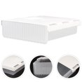 thumbnail image 2 of Classroom Under Desk Organizer Adhesive Storage Box Home Under Desk Drawer, 2 of 8