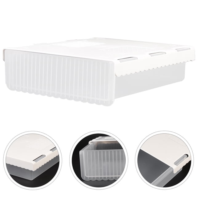 RUNROTOO Office Drawer Box Adhesive Under Desk Storage Drawers Small Desk Organizer For Homeschool Classroom