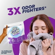 OxiClean Triple Action Odor Blasters Odor and Stain Remover Powder, To Use with Detergent, 4 lbs