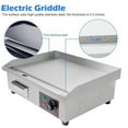BENTISM 14" Electric Countertop Flat Top Griddle, NonStick Commercial