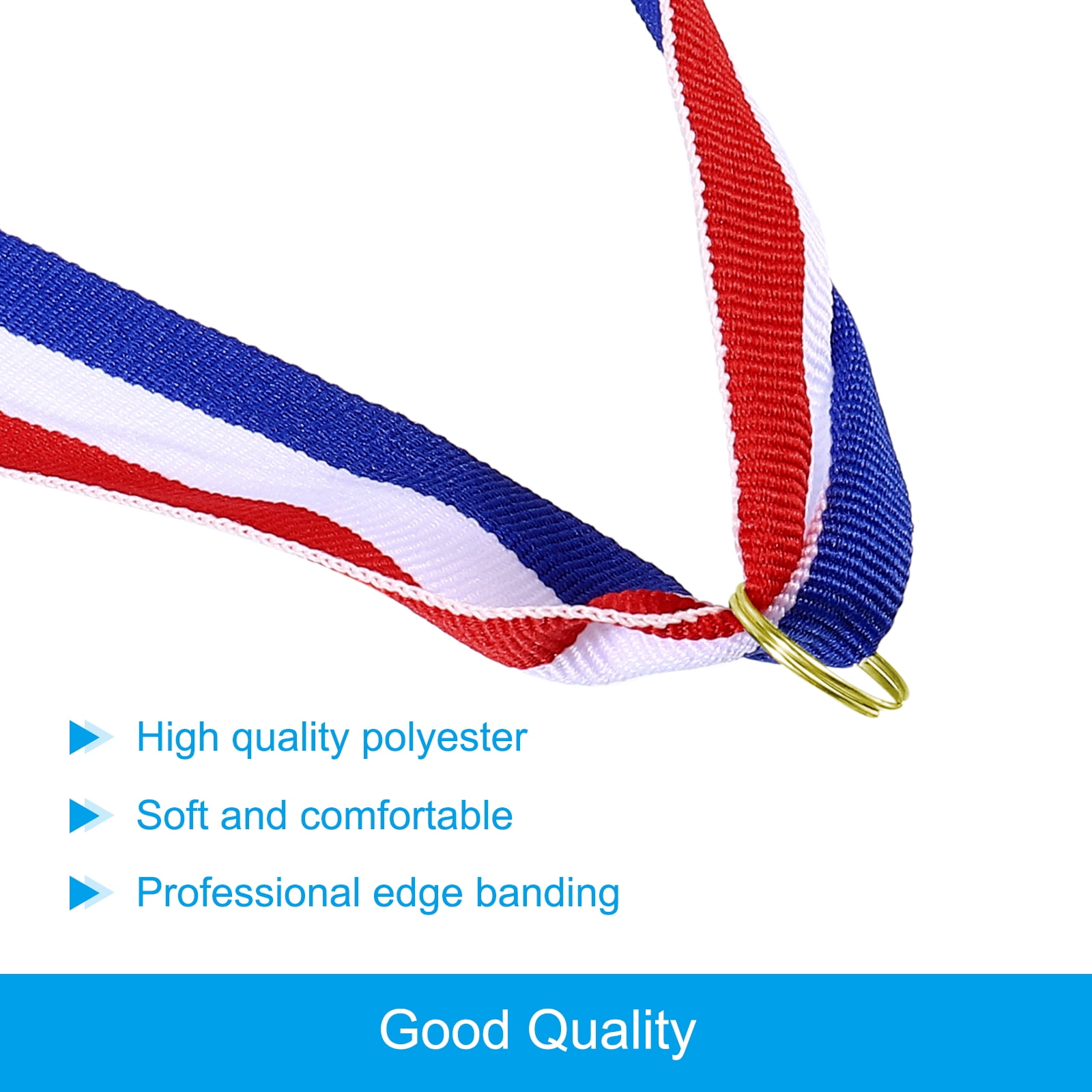 Uxcell Gold Award Medals, 1st  Style Winner Medals with Neck Ribbon, Golden 15Pcs