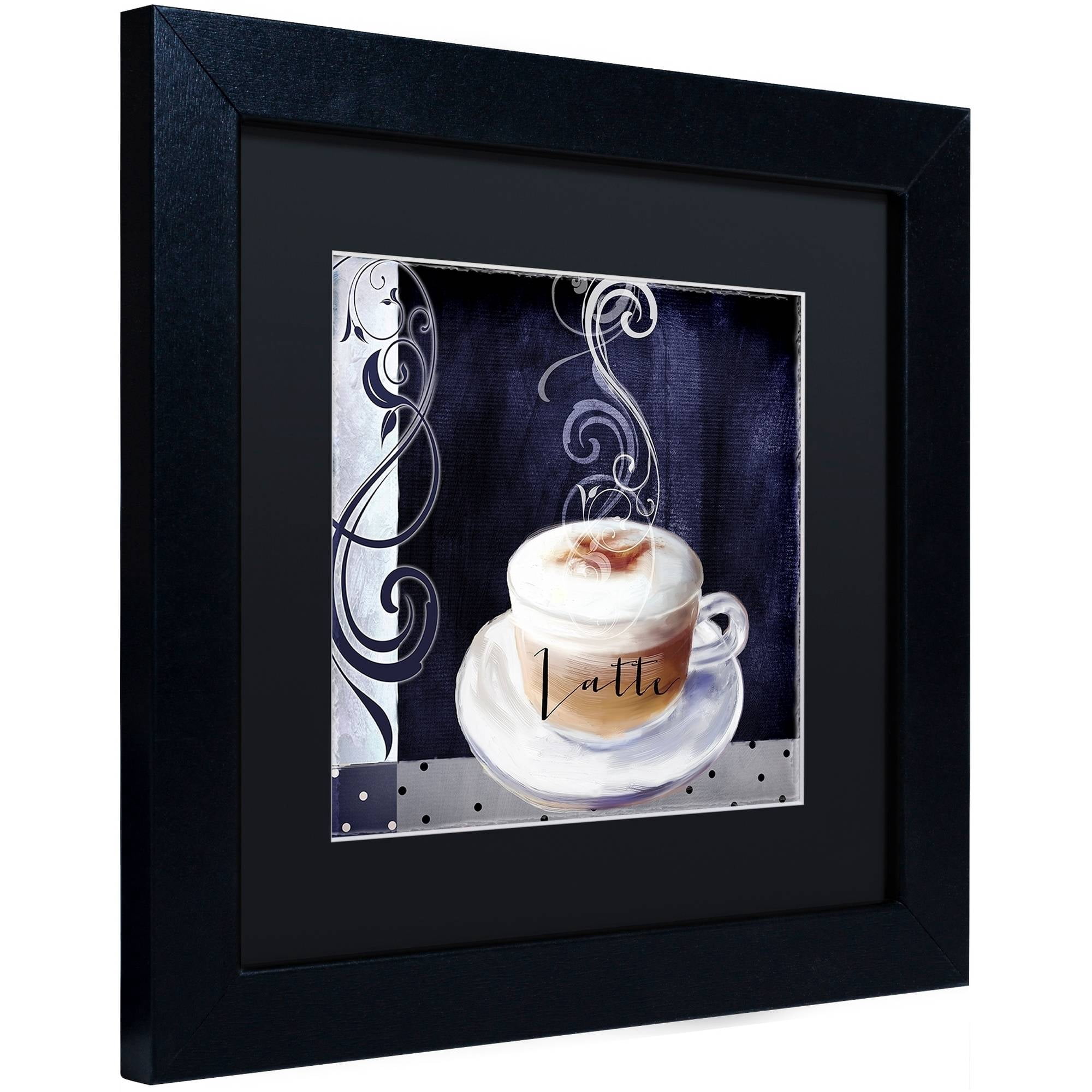 Trademark Fine Art "Cafe Blue II" Canvas Art by Color Bakery Black Matte, Black Frame