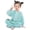 Light Blue, variant on AWZXDE Girls Rompers Cartoon Print Zip Up Footless Sleep Sack With Ribbeds For Nighttime Rest Casual Loungewear Yellow - 4-5 Years