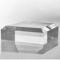 thumbnail image 2 of CiaoHER 2in Thickness Beveled Solid Acrylic Display Block Clear Polished Pedestal Stand Riser Solid Base (7x7), 2 of 4