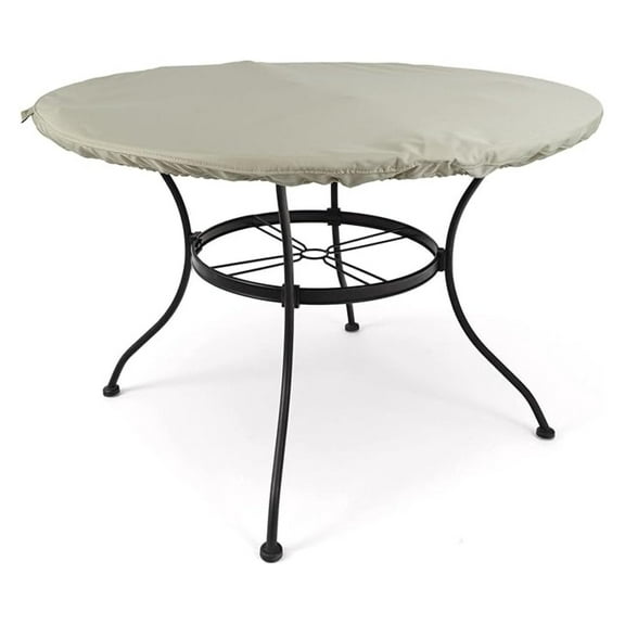 Round Table Cover 42-48 Inch - Water-Resistant Patio Furniture Cover, Adjustable Straps - Outdoor Table Protection