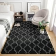 thumbnail image 2 of Lochas Soft Modern Area Rug Boho Geometric Rugs for Bedroom Living Room Nursery Modern Home Decor Carpet,4'x6',Black & White, 2 of 7