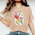 thumbnail image 4 of DDAPJ pyju 2025 Mother's Day Short Sleeve T-shirts for Women Grandma Mom Cute Graphic Tees Mama Gift Tops Khaki S, 4 of 8