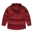 thumbnail image 5 of Sweater For Baby Girl Deals Toddler Kids Baby Boys Girl Fashion British Style Lattice Pattern Print Long Sleeve Casual Shirt Overalls Suit Toddler Kids Fleece Sweatshirt Red 2-3T, 5 of 9