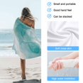thumbnail image 4 of Beach Towel Teal Marble Bath Pool Towels Abstract Geometric Modern Ombre Absorbent Beach Towel Soft Large Quick Dry Lightweight Camping Travel Sports Yoga Gym Swim Towels for Adult 35x70 Inch, 4 of 9