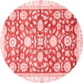 thumbnail image 1 of Ahgly Company Indoor Round Oriental Red Traditional Area Rugs, 3' Round, 1 of 4