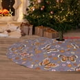 thumbnail image 2 of Cauagu 30" Christmas Tree Skirt Daisies Flowers Pattern Christmas Tree Decorations Tree Mat for Xmas Decorations Occasion Holiday Home Decor -30", 2 of 7
