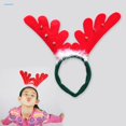 thumbnail image 2 of Holiday Anti-slip Headband Retro Christmas Antler Festive Hair Accessory for New Year Party Sequin and Feather Decor Elastic, 2 of 4
