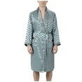 thumbnail image 1 of Ensemble de Pyjama pour Homme à Imprimé, Col Rabattu, Manches Longues, Pantalon, Tenue de Nuit, 1 of 2