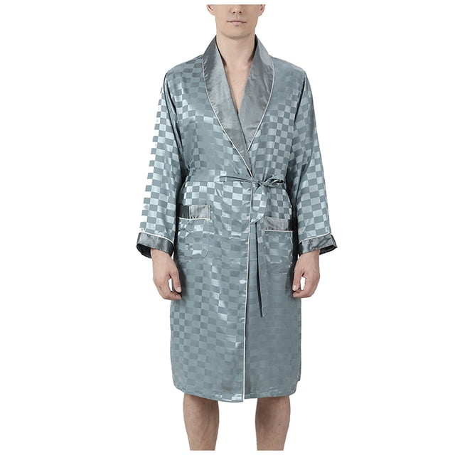 Ensemble de Pyjama pour Homme à Imprimé, Col Rabattu, Manches Longues, Pantalon, Tenue de Nuit