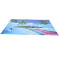 thumbnail image 3 of Fondo de pared de acuario, pintura, cartel de pecera, playa colorida del sol, 3 of 12