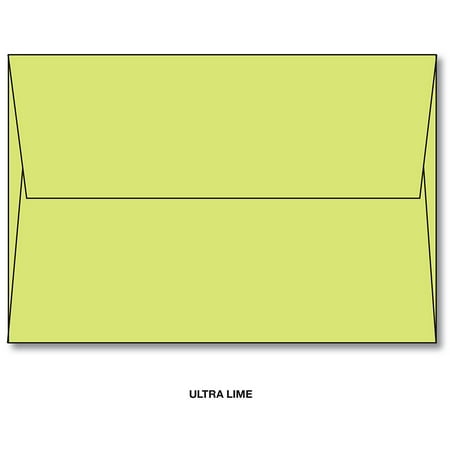 ultra lime a7 bright color envelopes 5 1 4 x 7 1 4 for 5 x 7