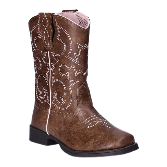 Wonder Nation Little and Big Girls' Western Cowgirl Boots