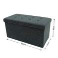 thumbnail image 4 of Ottoman Mainstays Plegable color gris, 4 of 4