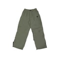thumbnail image 4 of Sngxgn Cargo Pants Women Elastic Waist Loose Wide Leg Pants Big Pockets Street Baggy Cargo Trousers Pants for Women(Green,XL), 4 of 4