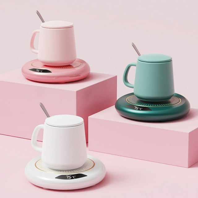 Cagogo under $5 3Pcs USB Mug Warmer, USB Mug Warmer, Coffee Cup Warmer, Desktop Beverage Warmer, Electric Cup Warmer, Office Desk Warmer, Smart Temperature Control Warmer