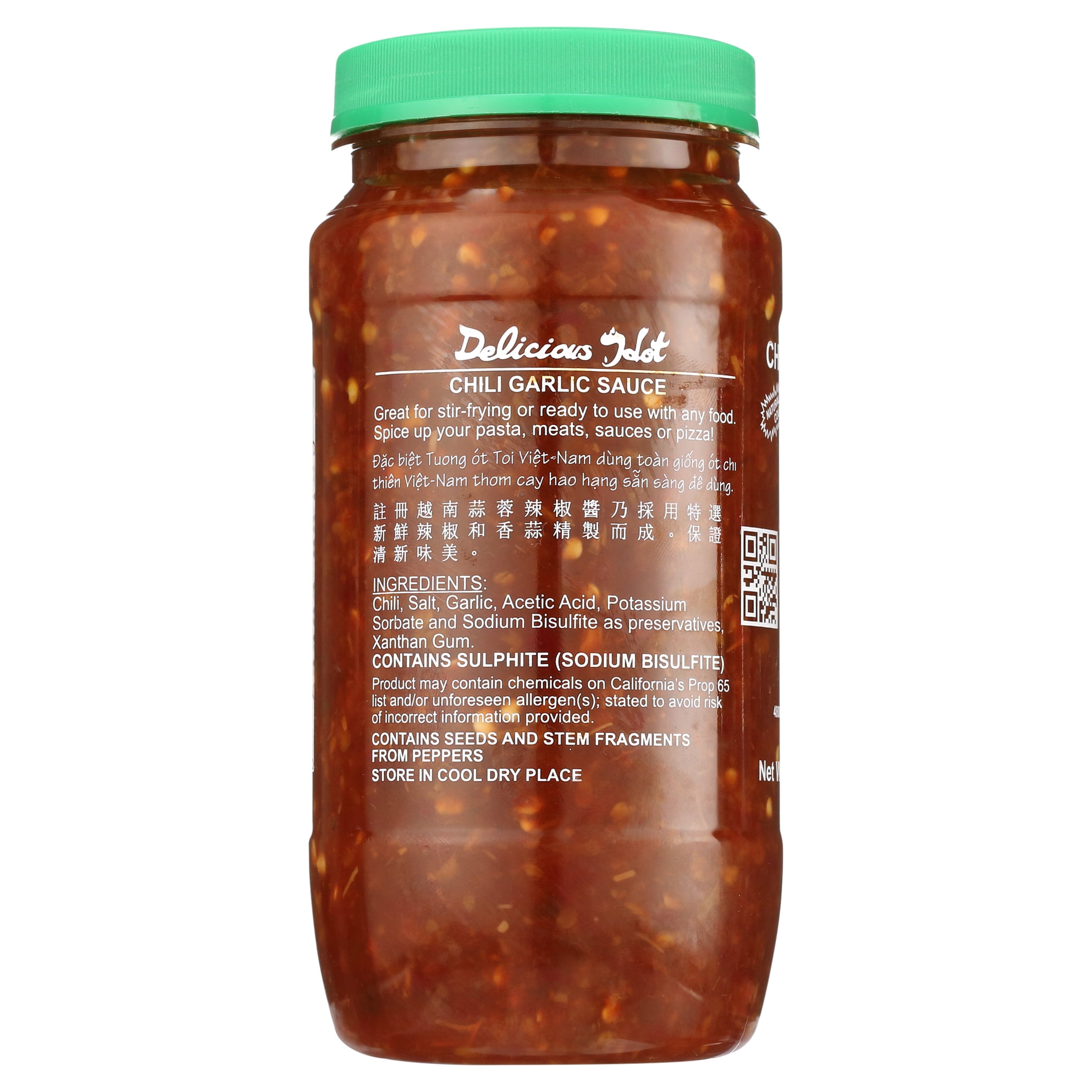 Huy Fong Fresh Chili Garlic Sauce 36 oz (Pack of 2), garlic 1.12 Pound (Pack of 2), with DEGLOBAL 2 oz Natural Bagasse Fiber Cup