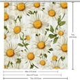 thumbnail image 6 of Little Daisy Waterproof Shower Curtain Sets with Hook, Printed Design - Bathroom Decoration - 3 Piece Set, 6 of 6