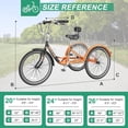 thumbnail image 4 of ABORON Adult Tricycle 7 Speed, Three Wheel Bikes for Seniors, Adults, Women, Men, 24/26-Inch Wheels, Cargo Basket, Multiple Colors, 4 of 13