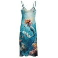 thumbnail image 5 of Mermaid Glitter Fish Scale Girls Sleeveless Dress Women's Luxury Party Dress Birthday Dresses for Women, 5 of 7