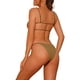 thumbnail image 3 of Conjuntos de bikini de 2 piezas de ribete INSPIRE CHIC para mujeres, traje de baño color marrón claro grande, 3 of 5