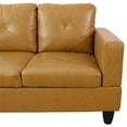 thumbnail image 6 of Star Home Living Corp Chris Faux Leather  Left Facing Sectional Ginger, 6 of 11