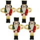 thumbnail image 1 of KAKOWELY 4 anillos para servilletas de cascanueces, porta servilletas navideños, hebillas para servilletas, anillos para servilletas de cena para banquetes, 1 of 4