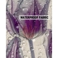 thumbnail image 5 of Pack of 2 Outdoor Pillow Covers, Abstract Purple Tulip Ray Beige Texture Waterproof Square Throw Pillowcase Cushion Decorative Pillow Covers for Couch Patio Tent, 20x12 in, 5 of 6