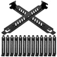 thumbnail image 4 of Computer Case Expansion Slot Cover 20Pcs Metal Ventilation Deflector For DIY Assembly Black Heat Dissipation Solution, 4 of 4