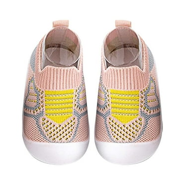 Otqutp Children Low Heel Sneakers Toddler Baby Boys Girls Shoes Breathable Soft Antislip Wearproof Breathable Crib Shoes