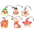 thumbnail image 5 of Decoración navideña, guirnaldas de luces, cortinas de luces, candelabros navideños de 6 LED, candelabros decorativos iluminados, guirnalda de luces de cortina de Papá Noel de dibujos animados, luces L, 5 of 5