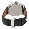 thumbnail image 3 of Men's Black Leather Band Steel Case Flame-Fusion Crystal Quartz Champagne Dial Watch SC0211, 3 of 3