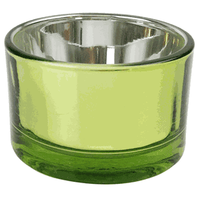 - Just Artifacts Metallic Green Apple Glass Votive Candle Holder (1.5”H 4pcs Green Apple) - Home and Wedding Mercury Glass Candle Holders by Just Artifacts