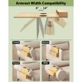 thumbnail image 4 of WWS-Couch Plateau de Table Pliable en Bambou avec Porte-Gobelet, Portable pour Salon, Bureau, Collations, Télécommande, Naturel, 4 of 4