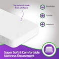 thumbnail image 5 of Mars Wellness Cotton Mattress Encasement - Ultimate Waterproof Protection and Zippered Closure - Cotton and Vinyl King Waterproof Mattress Protector - King, 5 of 8