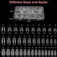 thumbnail image 2 of Dsseng 900pcs Full Cover French Nail Tips  Soft Gel Nail Tips  3 Styles Acrylic Fake Nails, 2 of 5