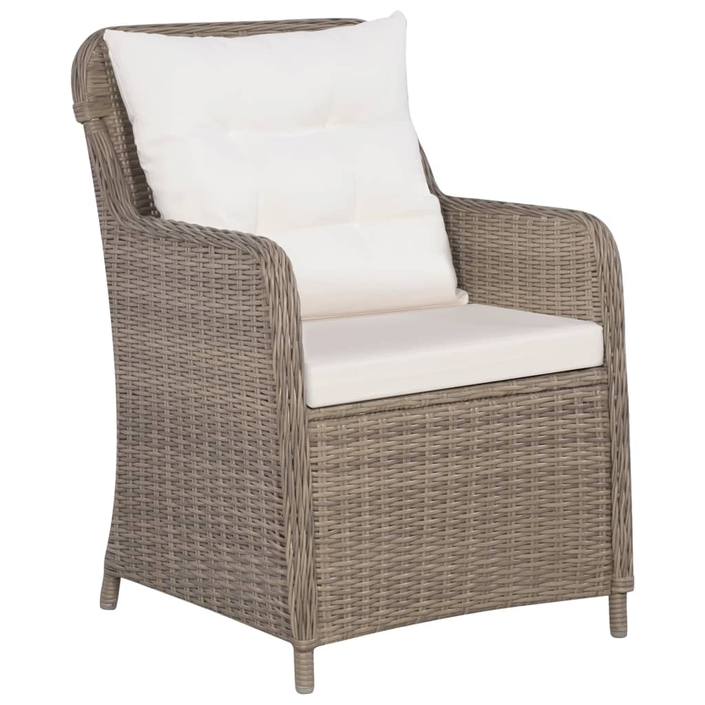 Kepooman Patio Rattan Bistro Set with Cushion & Glass Top Table for Backyard Deck, Set of 3, Brown Kepooman Patio Rattan Bistro Set with Cushion & Glass Top Table for Backyard Deck, Set of 3, Brown