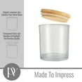 thumbnail image 5 of Pavelle Glass Candle Jars with Bamboo Lids for Candle Making, Candles Storage & More, 5 of 7