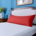 thumbnail image 4 of Ntbay Microfiber Ultra Soft Body Pillowcase with Envelope Closure, Wrinkle, Stain Resistant Body Pillow Cover, 20" x 54", Wine Red (Not Include Body Pillow), 4 of 5