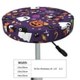 thumbnail image 4 of Balery Halloween Sweet Candy Velvet Round Bar Chair Cushion Cover Adjustable, Protects From Scratches And Stains, Soft & Washable Ideal For Wooden And Metal Stools - 14 Inch, 4 of 7